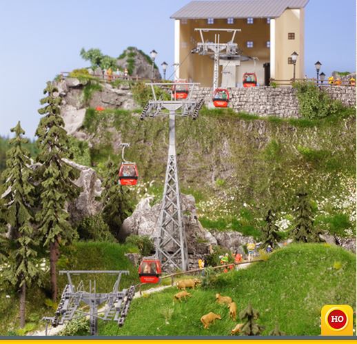 Brawa 6342 Hahnenkammbahn Seilbahn 1:87 Spur H0 Neu OVP