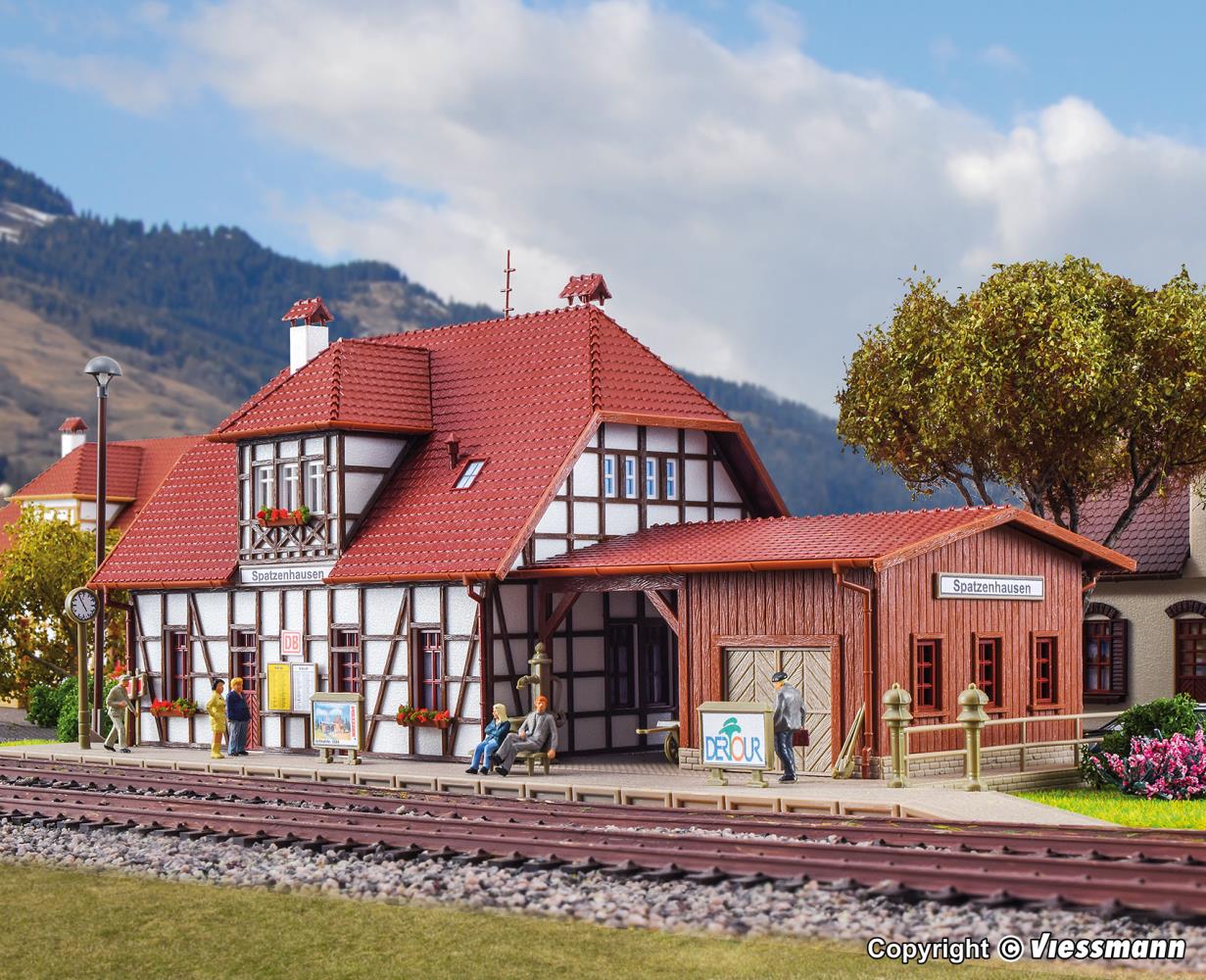 Vollmer 43501 Bahnhof Spatzenhausen 1:87 Spur H0 Bausatz Neu