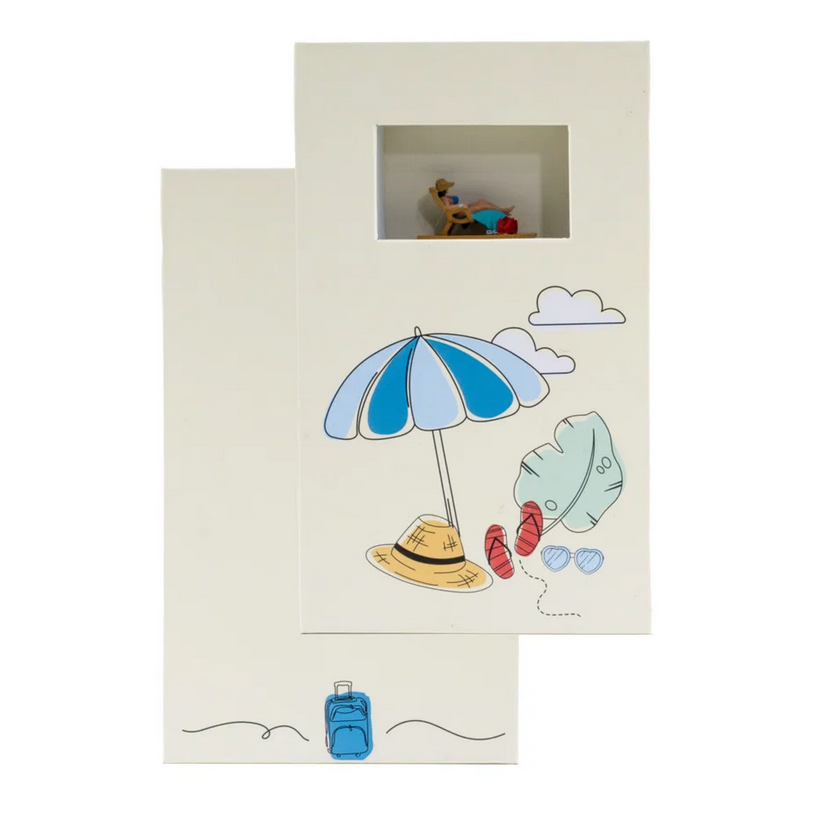 Noch 99504 Geschenkbox „Urlaub” 9x15 cm, 2,5 cm hoch NEU OVP