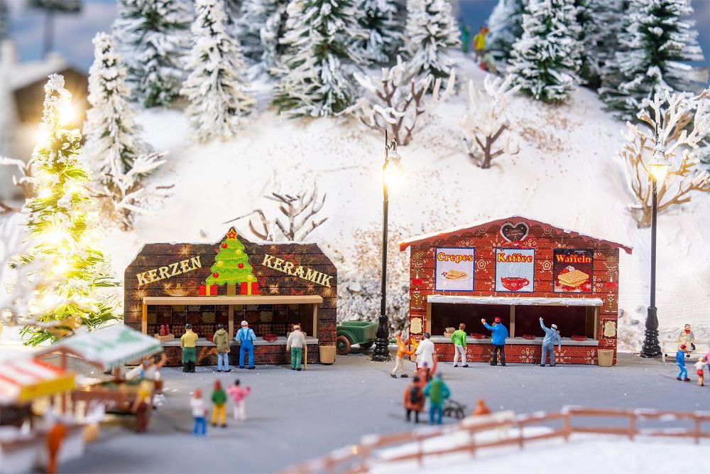 Faller 272021 2 Weihnachtsmarktbuden 1:160 Spur N Bausatz NEU