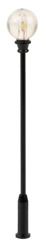 Faller 180213 LED-Parklaterne Kugel-Aufsatzleuchte warmweiß 1:87 Spur H0