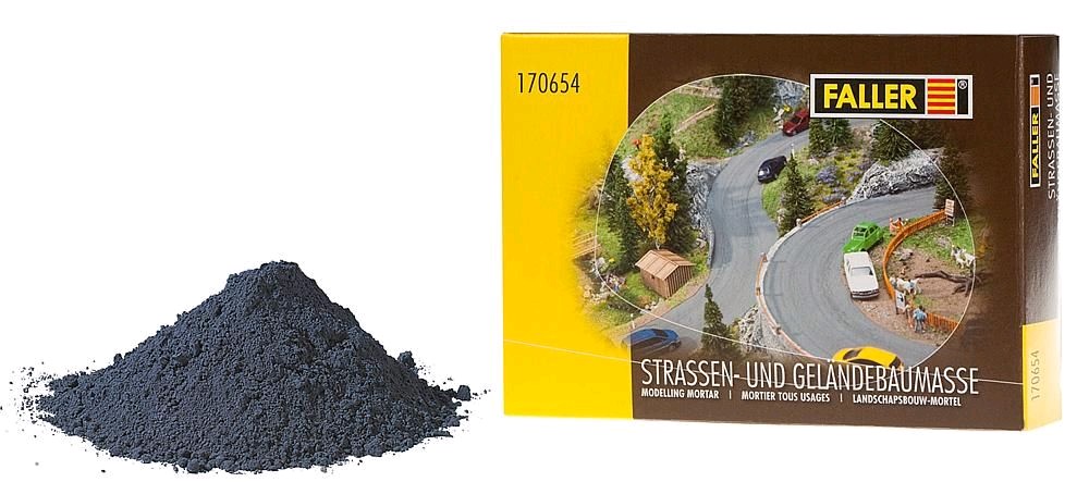 Faller 170654 Straßen- und Geländebau-Spachtelmasse, grau, 500 g