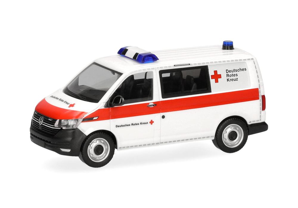 Herpa 098960 VW T6.1 Halbbus "DRK" (Deutsches Rotes Kreuz) 1:87