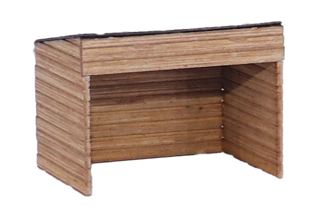 Vollmer 43745 Ziegenstall mit Ziegen Polyplate 1:87 Spur H0 Bausatz