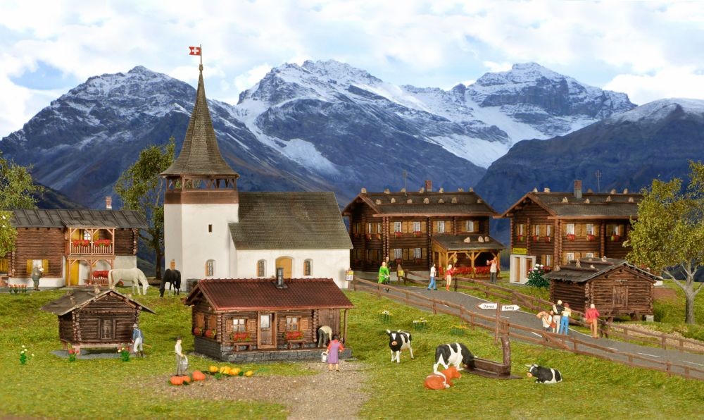 Kibri 38010 H0 Set Sertig-Dörfli