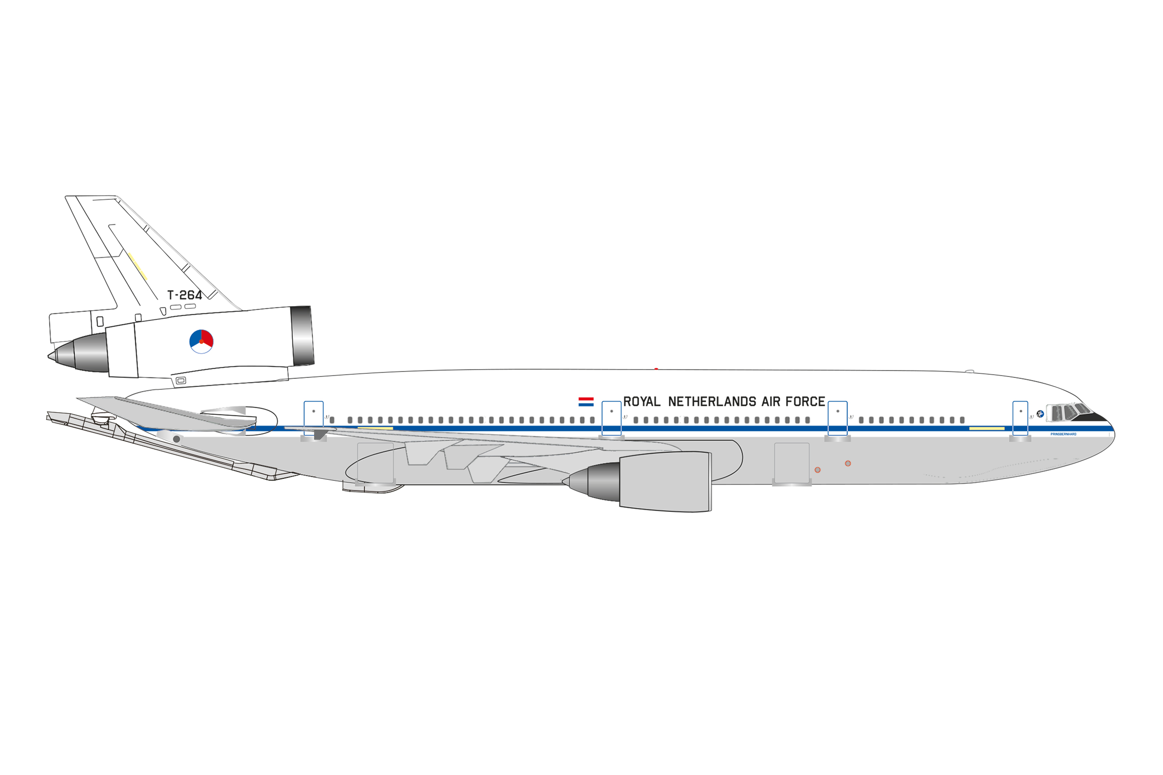 Herpa 538374 Royal Netherlands AF Douglas KDC-10 Extender 1:500