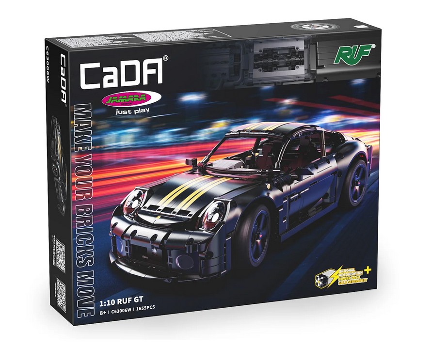 CaDA C63006W RUF GT schwarz 1:10 Modellbausatz NEU OVP Bricks