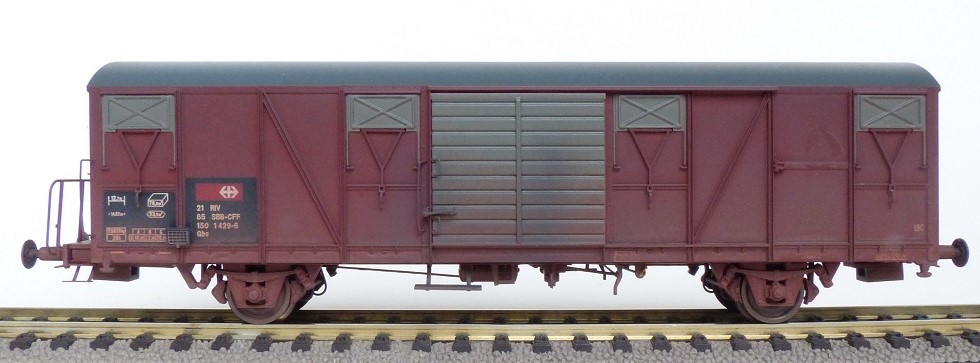 Exact-Train EX22069 Güterwagen mit kleinem SBB Emblem - Spur H0 - DC - Neu