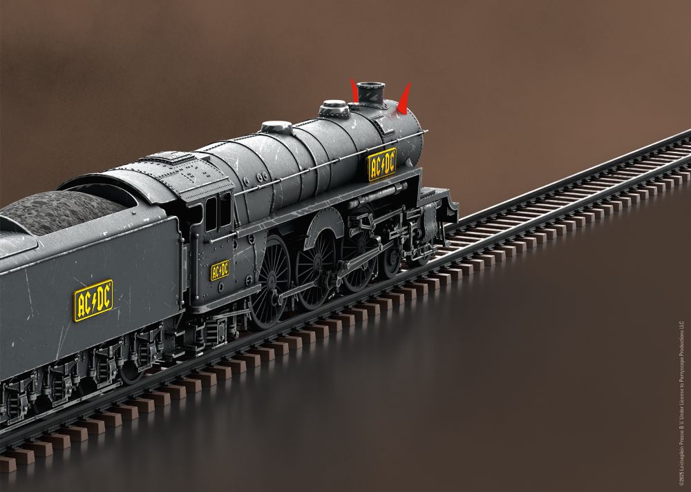 Trix 25492 Schlepptender-Dampflok "Black Ice" AC/DC 1:87 Spur H0
