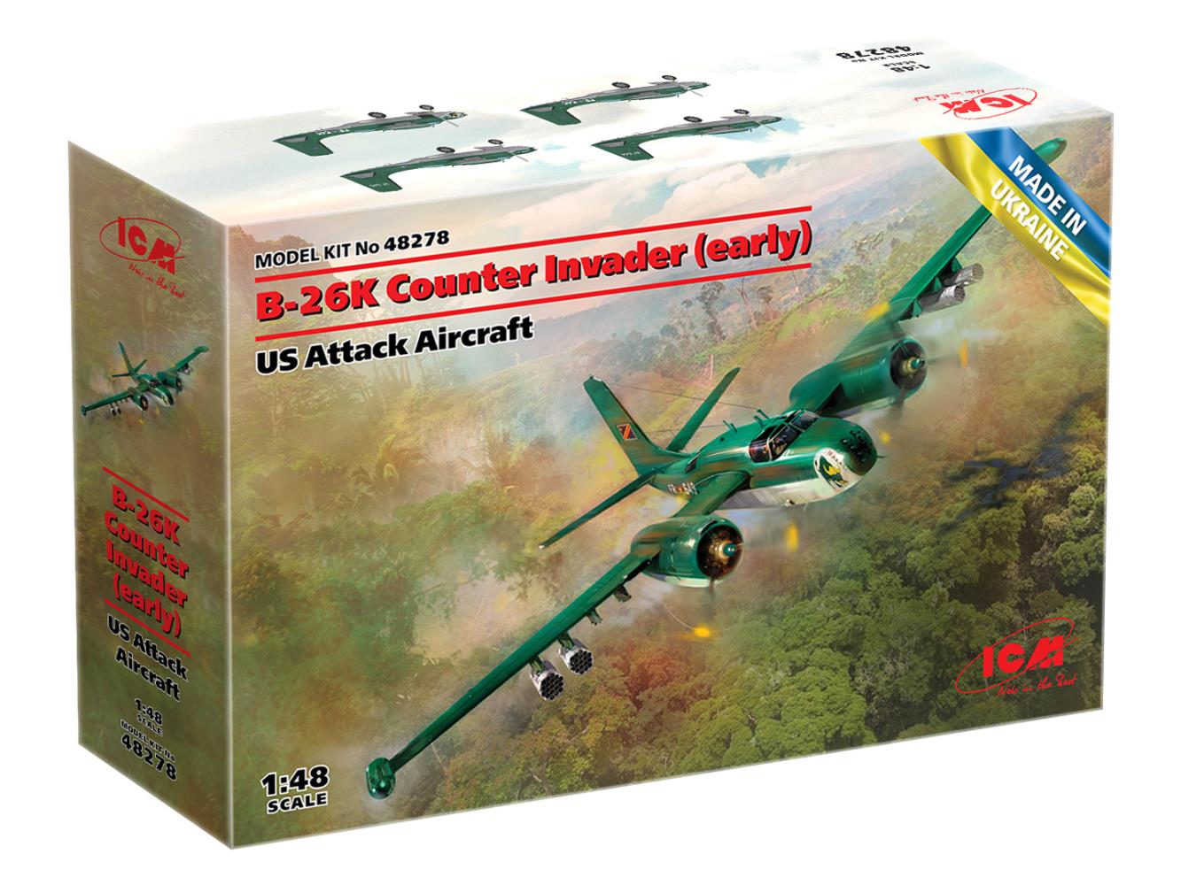 ICM 48278 B-26K Counter Invader (early) - US Attack Aircraft - 1:48