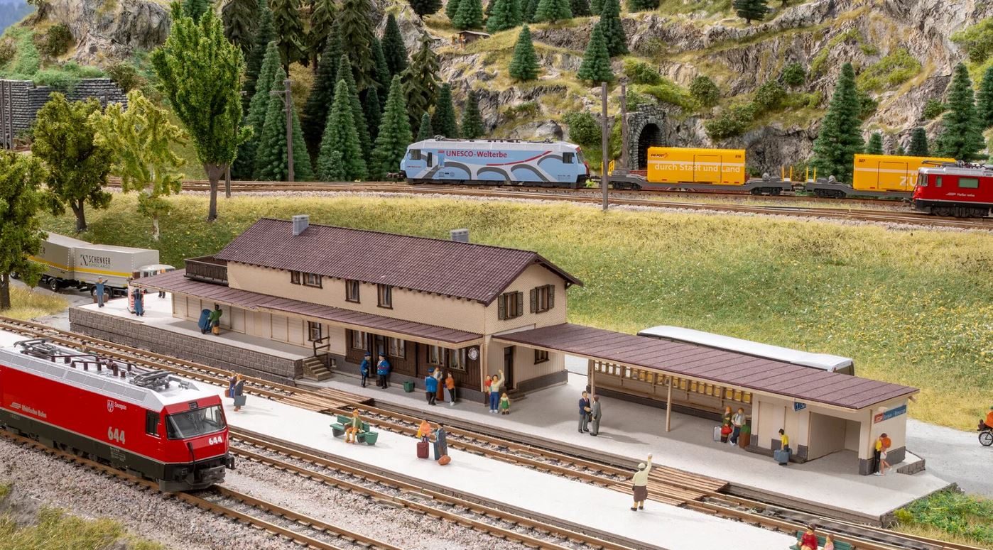 Noch 63005 Bahnhof Bergün 1:160 Spur N Bausatz Neu OVP