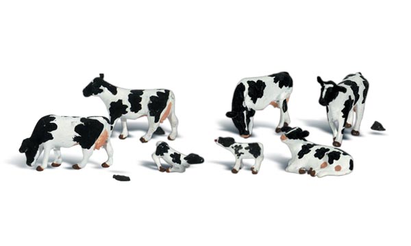 Woodland Scenics A2724 Holsteinkühe 1:45 Spur 0 Neu OVP Figuren Tiere