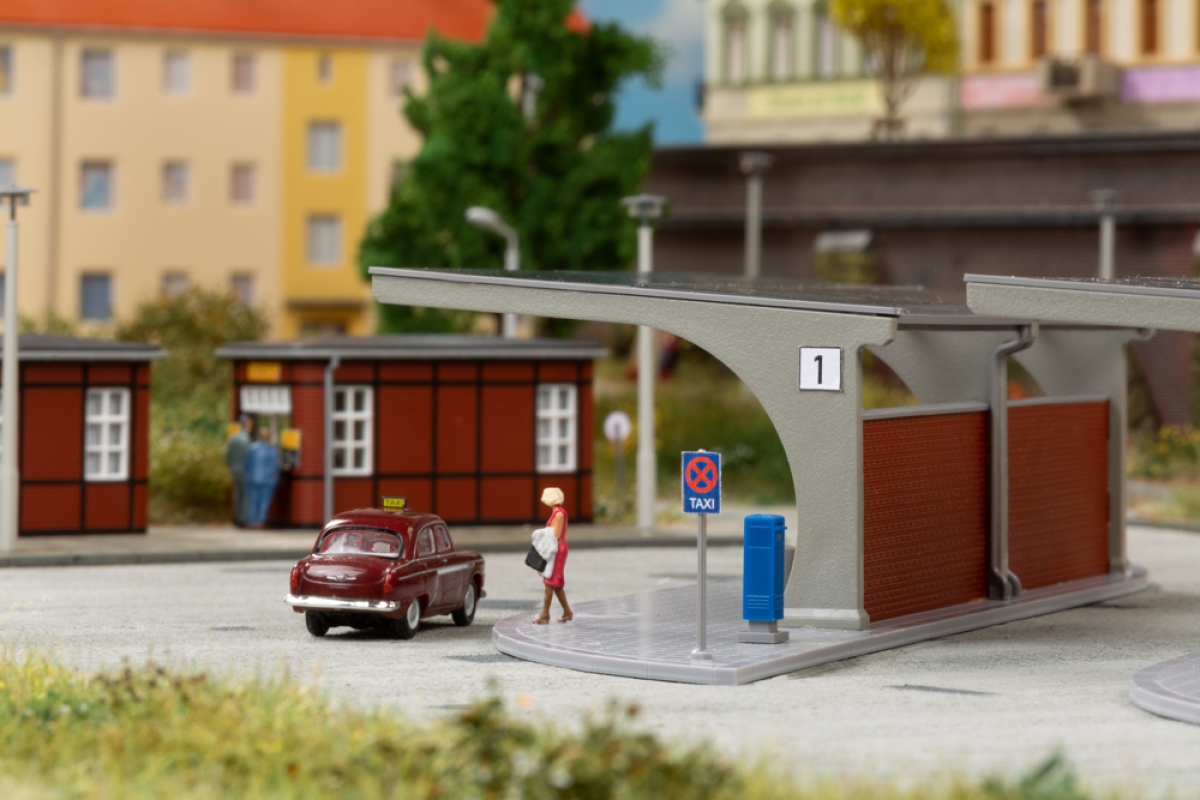 Auhagen 13349 Busbahnhof 1:120 Spur TT Bausatz Neu OVP