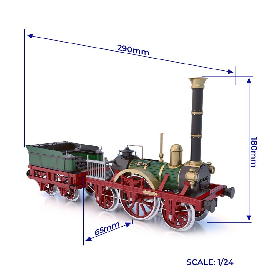 OcCre 54001 Adler Lok 1:24 Holzmodellbausatz NEU OVP