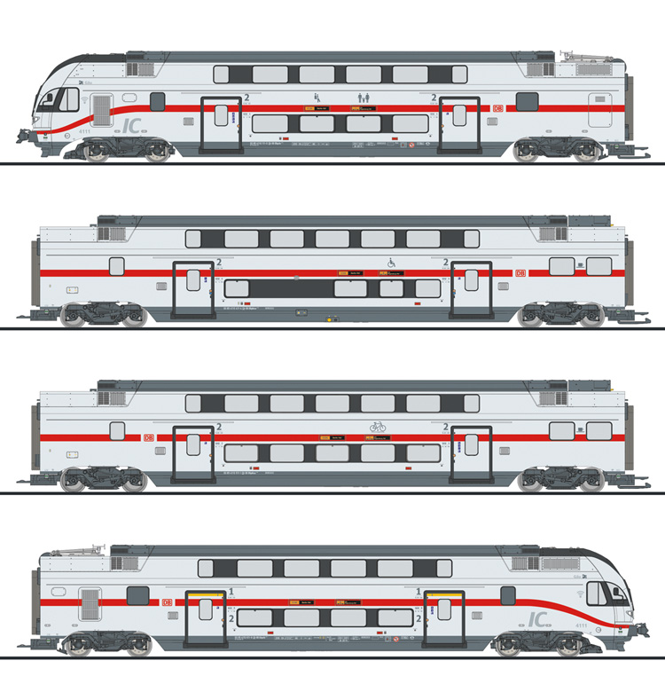 Liliput L133850 4-tlg Elektro-Triebzug "KISS" DB AG Ep.VI 1:87 Spur H0