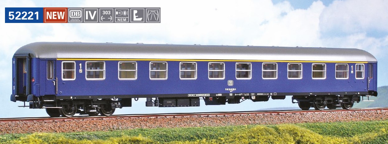ACME 52221 Pers.wg.Typ X Am203 .Kl. DB blau 1:87 Spur H0 DC