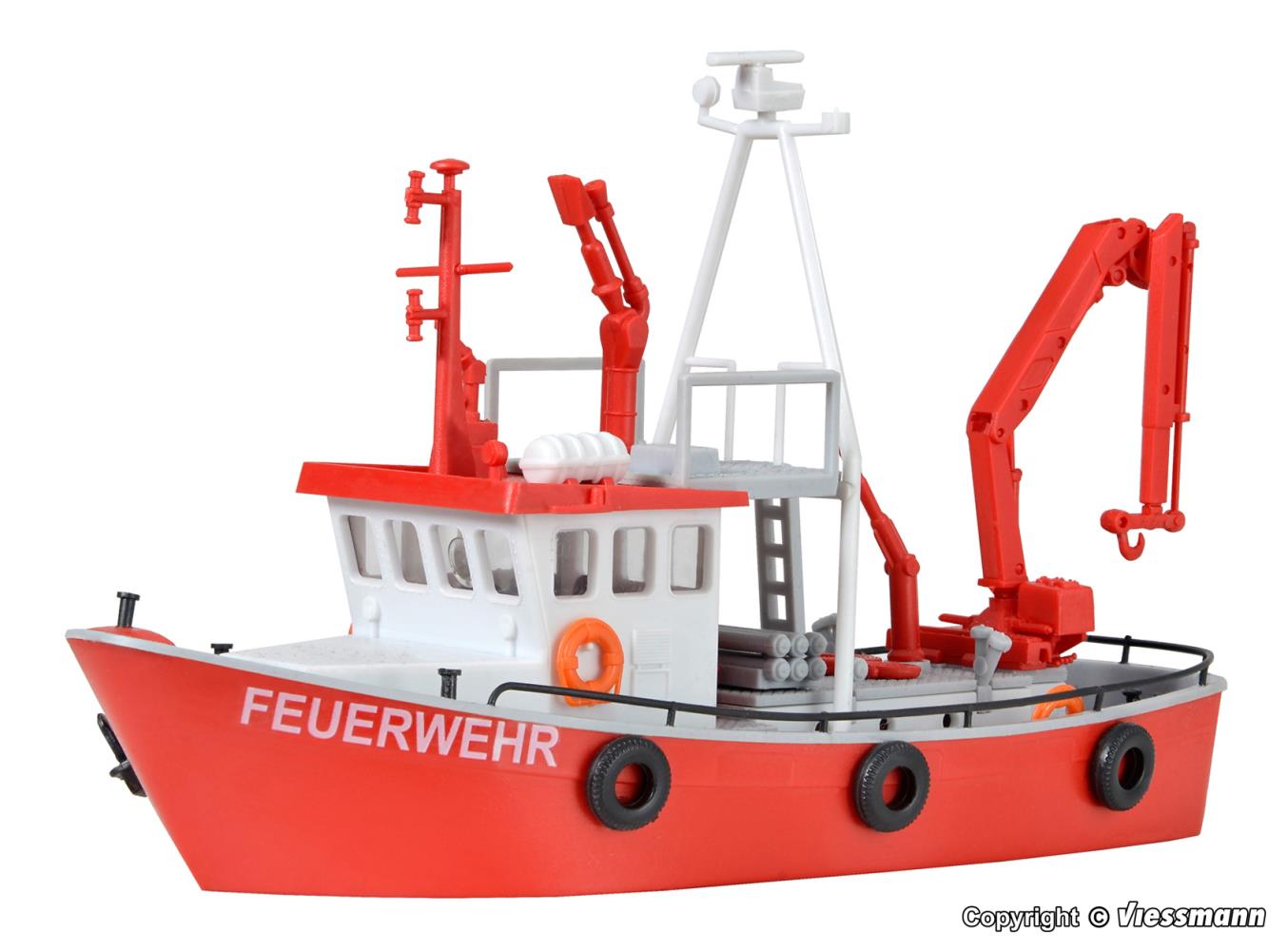 Kibri 39154 Feuerlöschboot 1:87 Spur H0 Bausatz Neu OVP