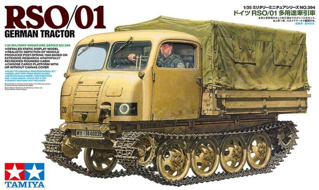 Tamiya 300035394 1:35 Dt. RSO/01 Raupenschlepper Ost