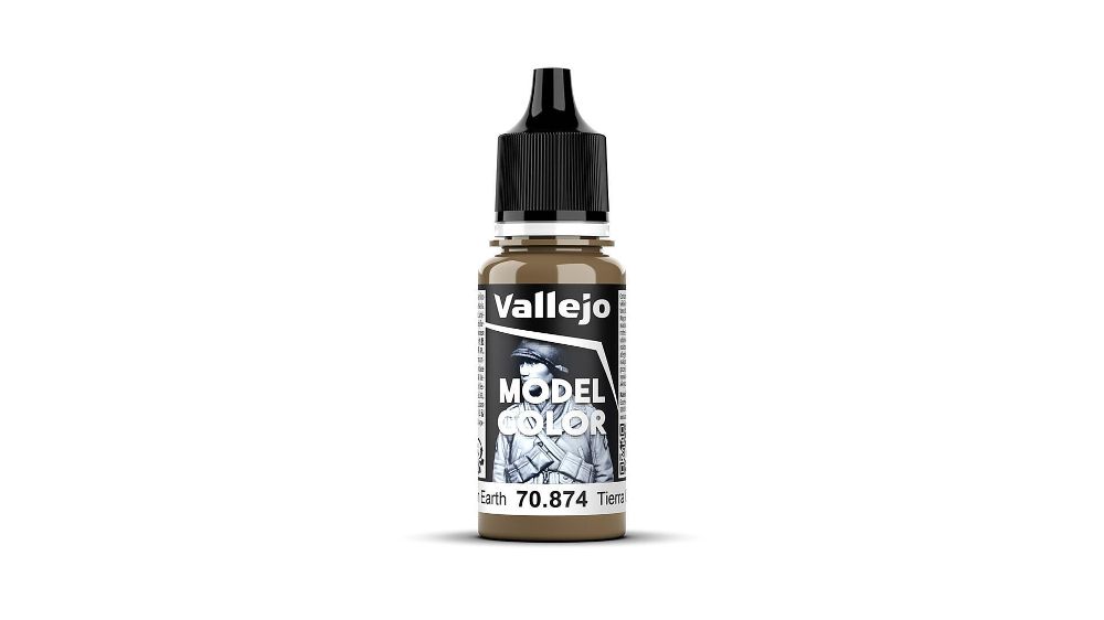 Vallejo 70874 Erdbraun, dunkel, matt, 18 ml Model Color NEU