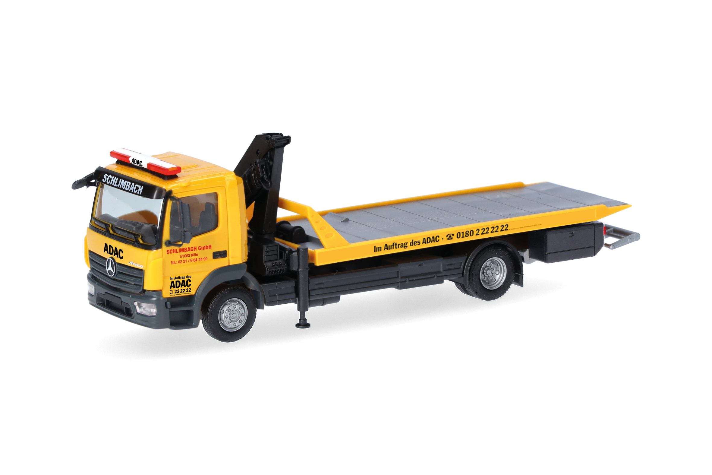 Herpa 321273 MB Atego 13 Plat.-Abschl.-LKW