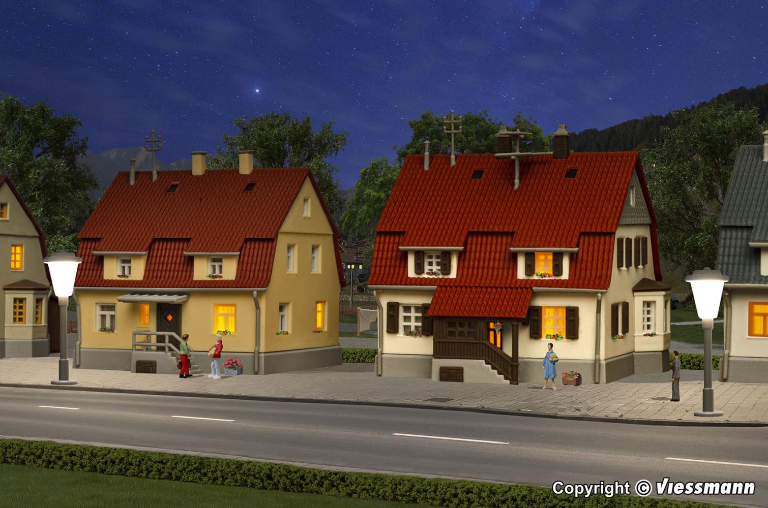 Kibri 36782 Siedlungshaus aus den 20er Jahren 2 Stück Spur Z