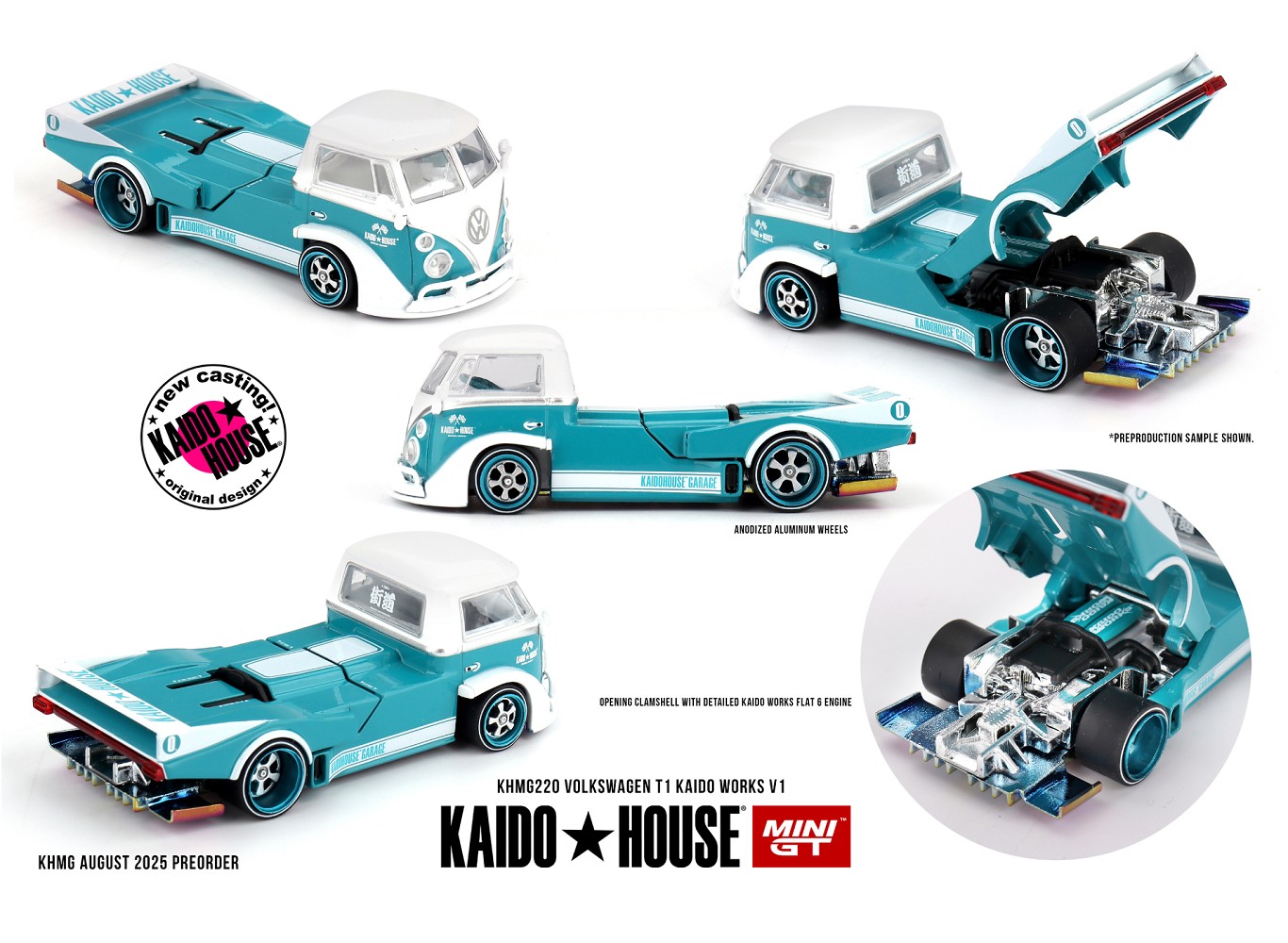 Kaido House KHMG220 1:64 VOLKSWAGEN T1 PICKUP KAIDO WORKS V1 197