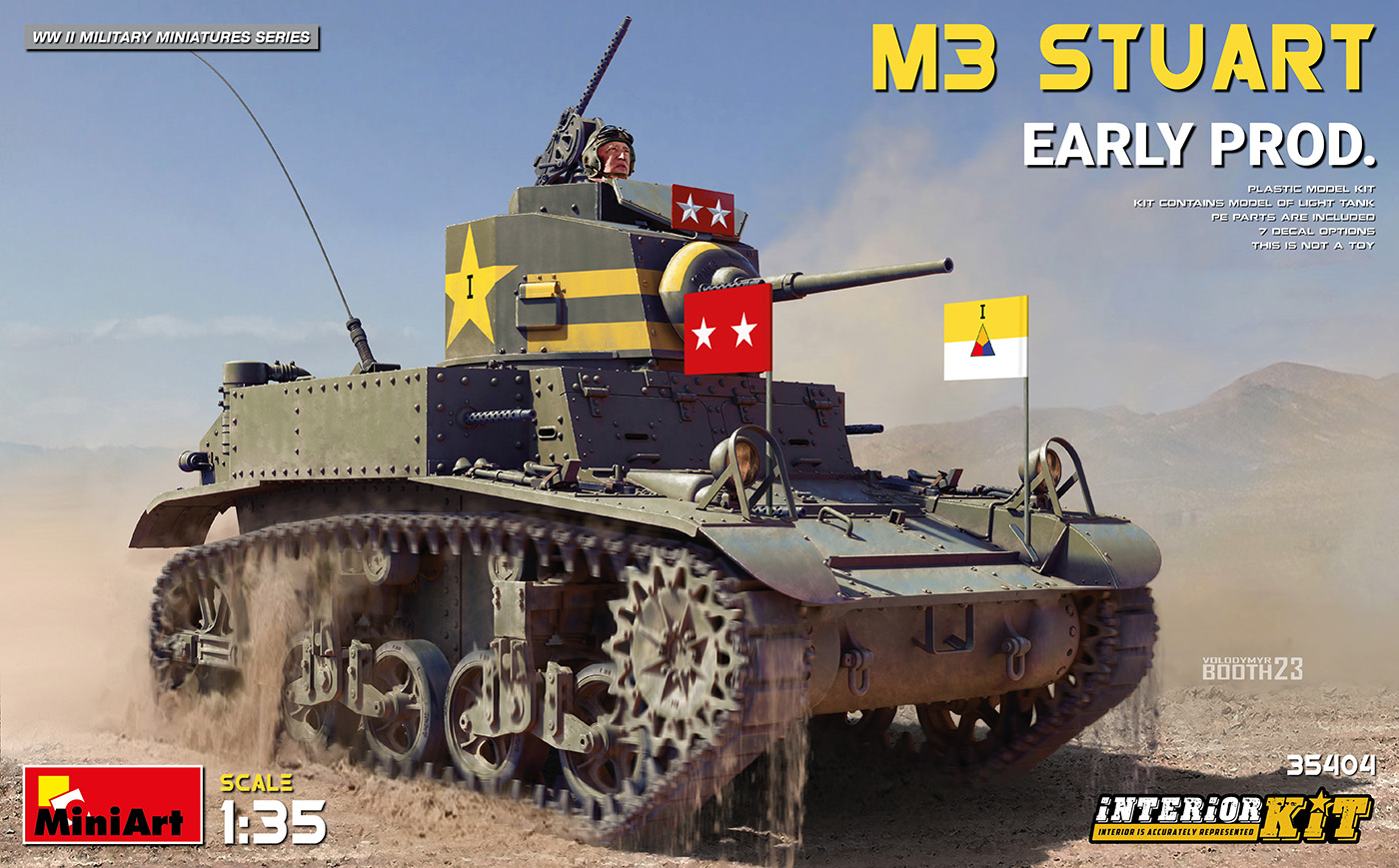 MiniArt 35404 M3 Stuart frühe Prod. Interior Kit 1:35 Bausatz Neu