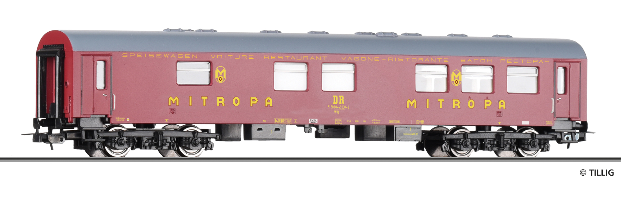 Tillig 79103 Speisewagen „MITROPA“ der DR