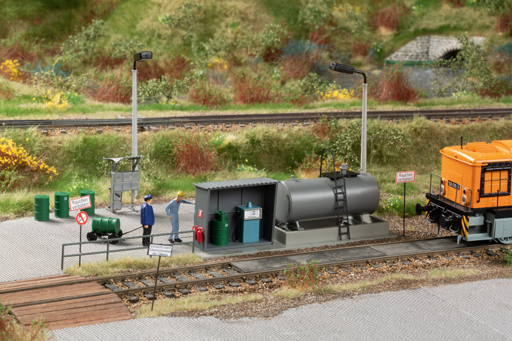 Auhagen 11469 Kleinlok-Tankstelle 1:87 Spur H0 Bausatz Neu OVP