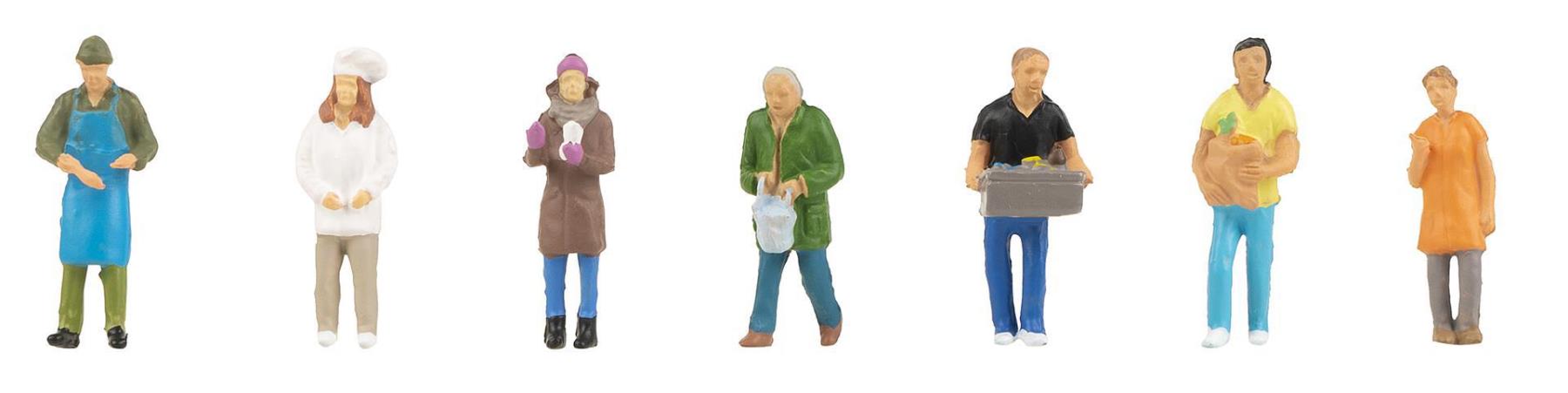 Faller 151671 Wochenmarkt II 1:87 Spur H0 Neu OVP Figuren