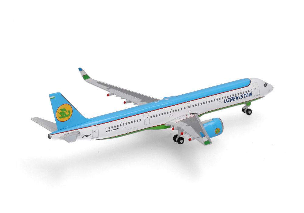 Herpa 539197 Uzbekistan Airways Airbus A321neo – UK32105 1:500