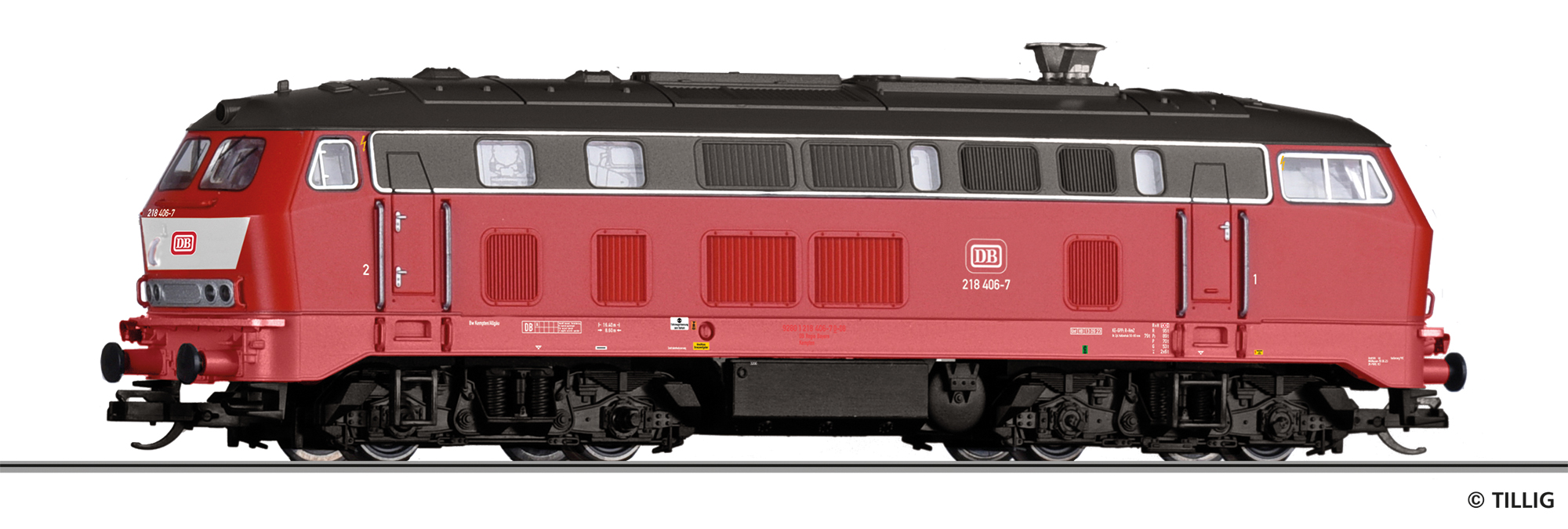Tillig 04708 Diesellokomotive 218 406-7 der DB AG
