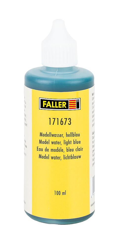 Faller 171673 Modellwasser, hellblau, 100 ml Spur H0/TT/N/Z