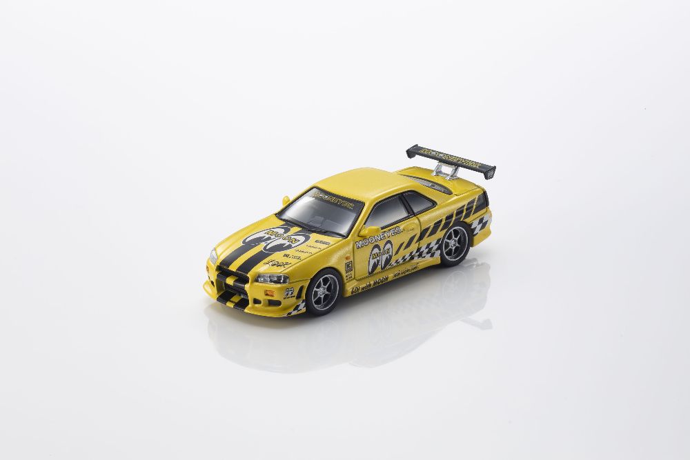 Kyosho 07134LM2 1:64 NISSAN SKYLINE GT-R (R34) MOONEYES 2 WITH LED 2026