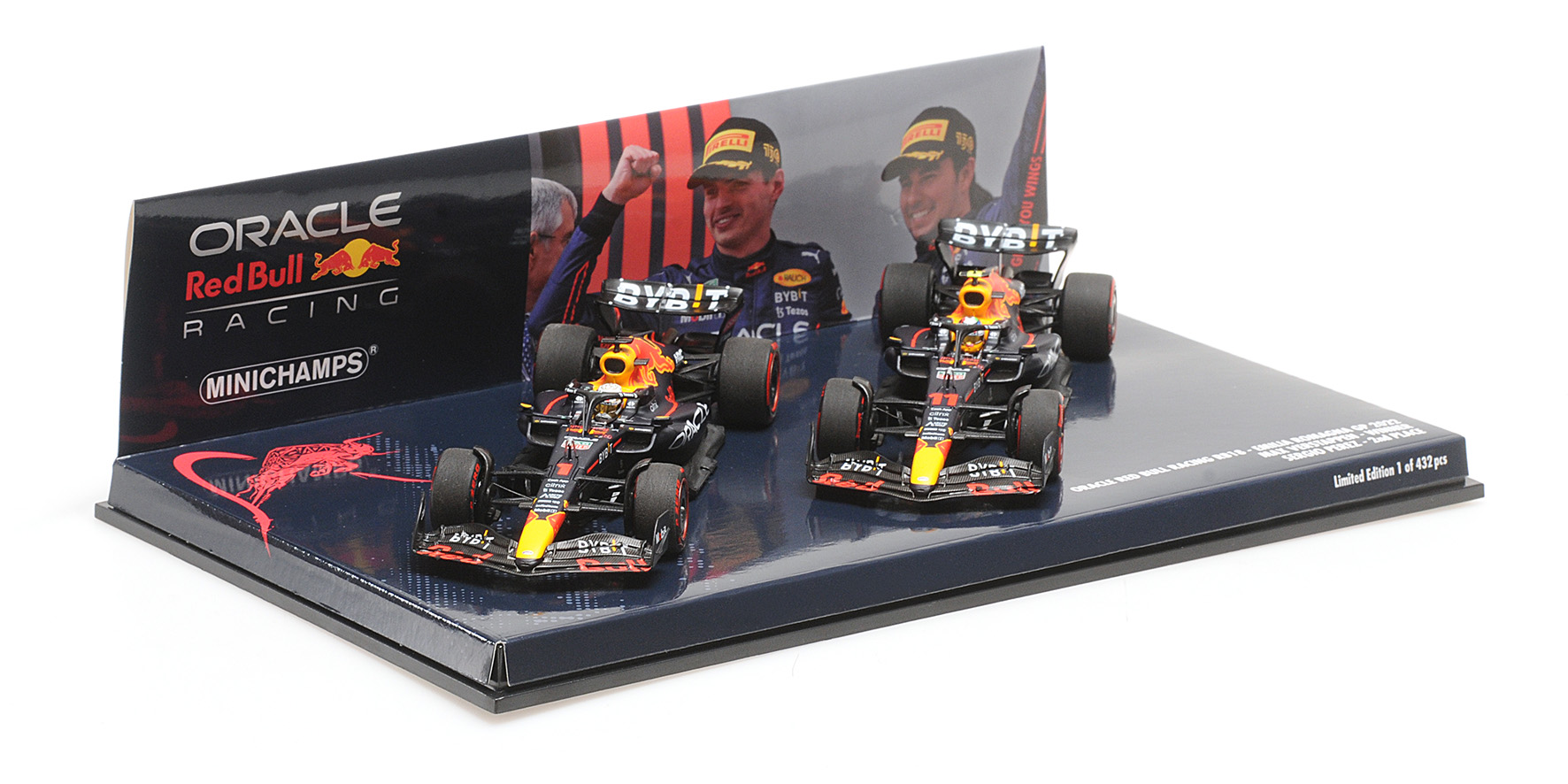 Minichamps 472224111 2-CAR SET 1-2 FINISH VERSTAPPEN/PEREZ 1:43 Neu