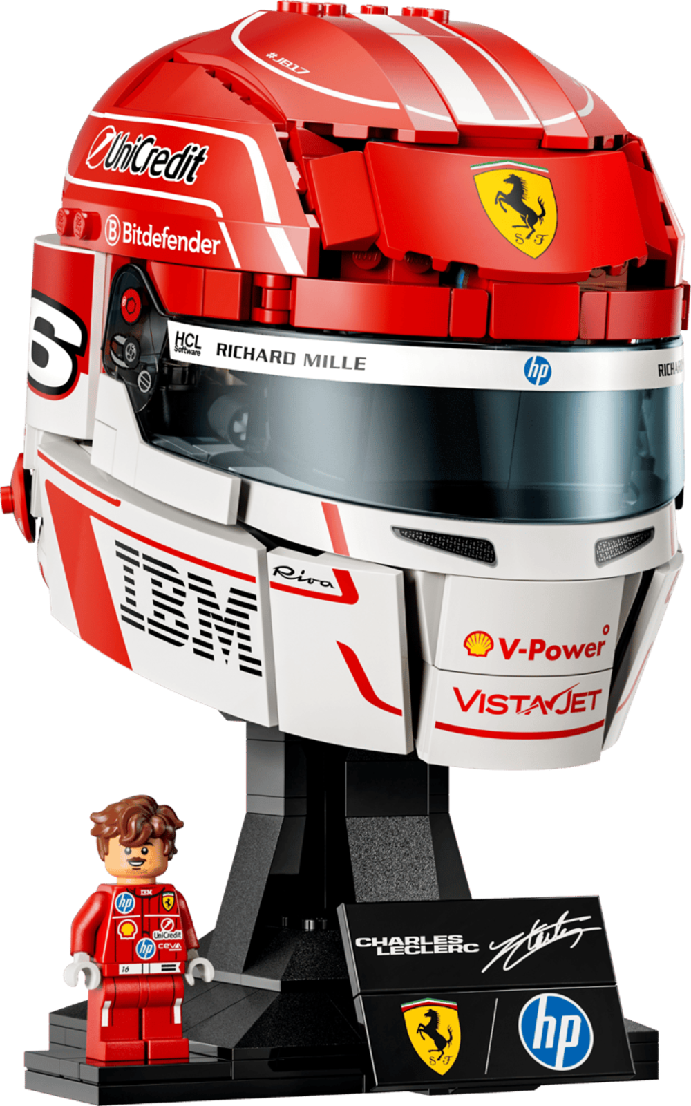 LEGO 43014 EDITIONS Scuderia Ferrari HP Charles Leclerc Helm NEU