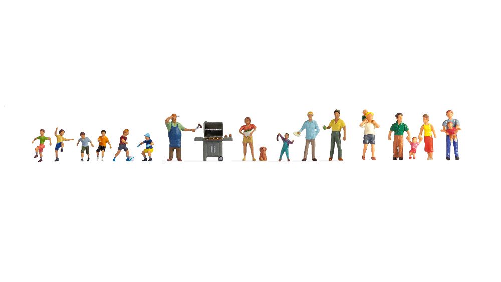 Noch 16118 XL-Set “Im Garten” 17 Figuren Spur H0