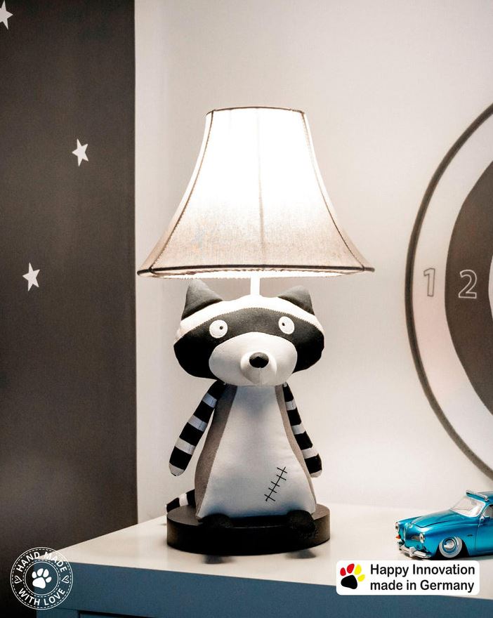 Happy Lamps 10011 Ben der Waschbär Tischleuchte Neu OVP