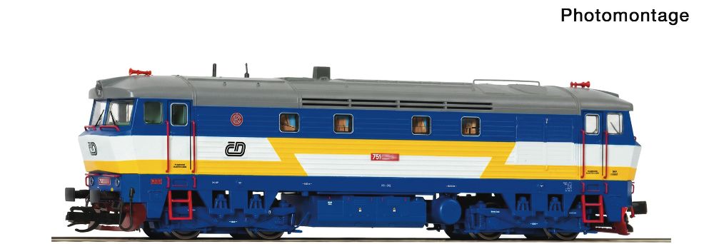 Roco 7380039 Diesellok Rh 751 CD DC *Collectors Edition* Spur TT