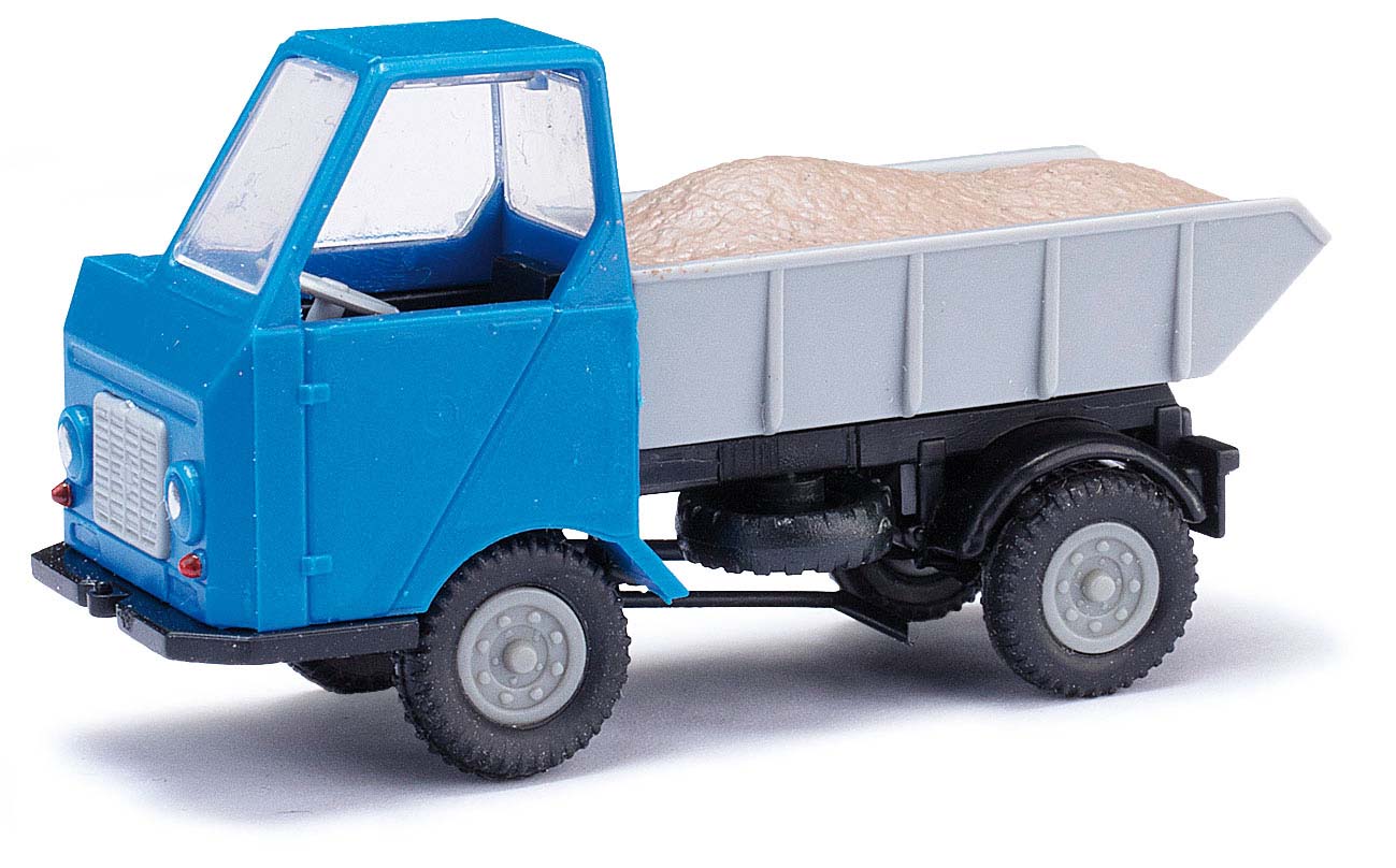 Harold Mehlhose 210013501 Multicar M22 Mulde mit Kies Blau 1:87 Spur H0 Neu OVP