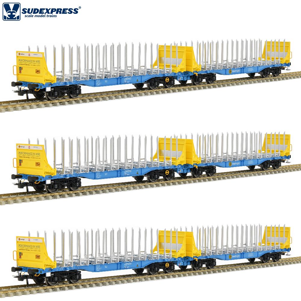 Sudexpress S4657003 3-tlg Innofreight Sggmrrs 90' Set 1:87 Spur H0 DC NEU