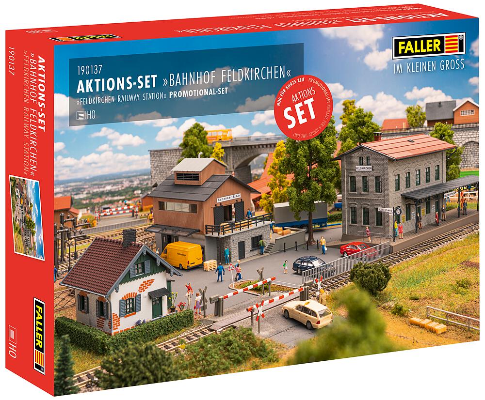 Faller 190137 Aktions-Set Bahnhof Feldkirchen 1:87 Spur H0 Bausatz