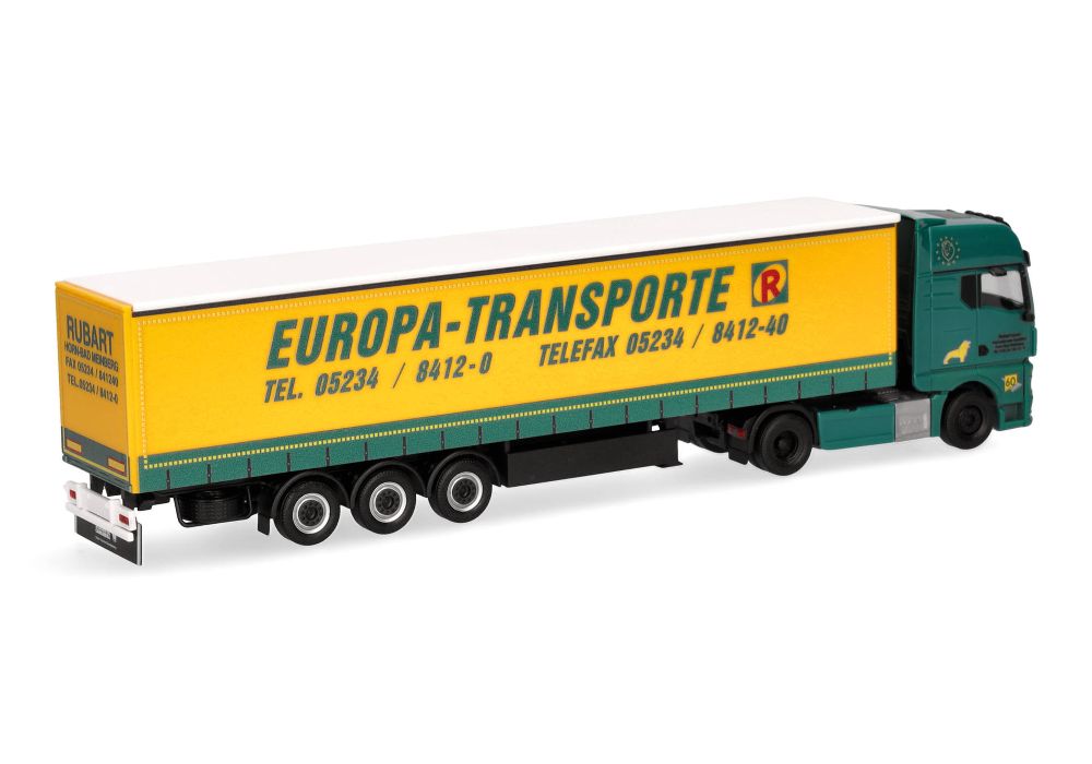 Herpa 319874 MAN TGX GX GarPl-Sz "Rubart Europa-Transporte" 1:87