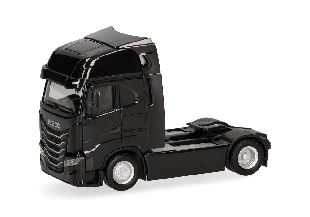 Herpa 319461 Iveco S-Way facelift (MY24) Zgm 2achs schwarz 1:87