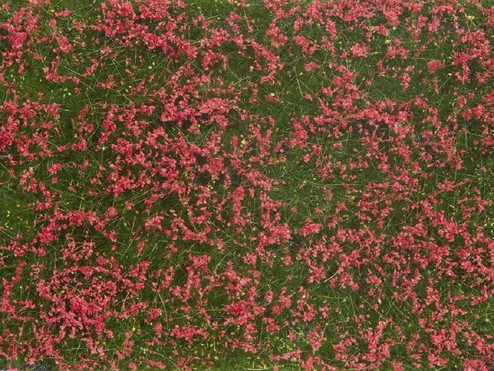 Noch 07257 Bodendecker-Foliage Wiese rot - 12 x 18 cm - Neu - OVP