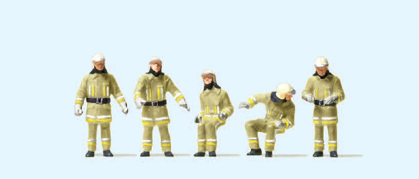 Preiser 10773 Feuerwehrmänner in moderner Einsatzkleidung