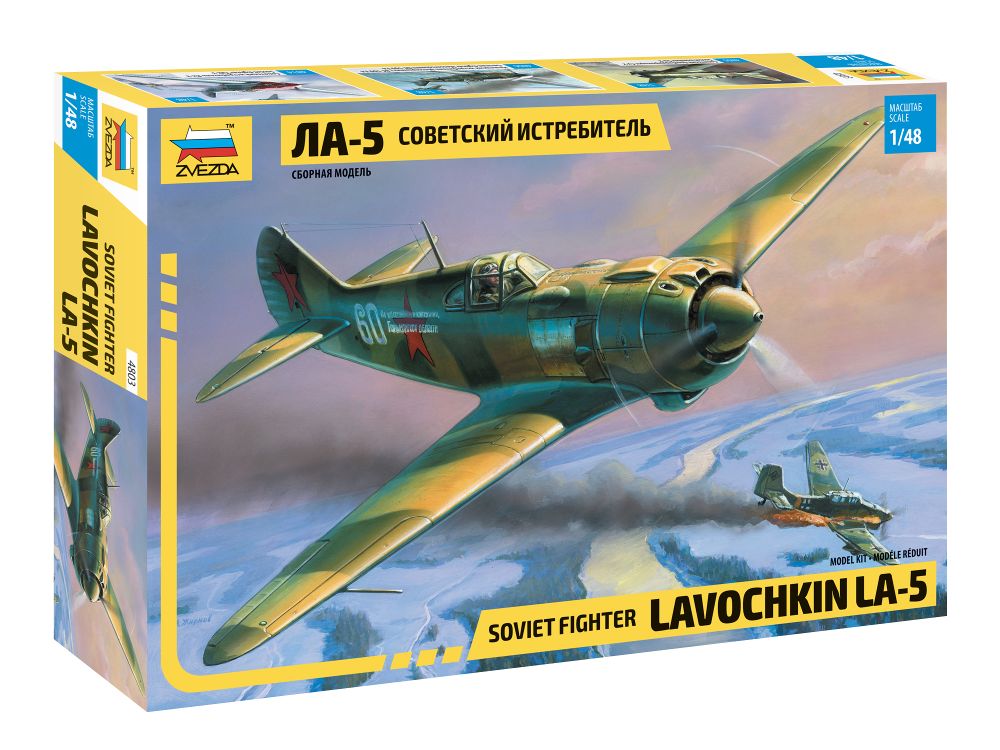 Zvezda 4803 Soviet fighter Lavochkin La-5 1:48 Bausatz NEU OVP