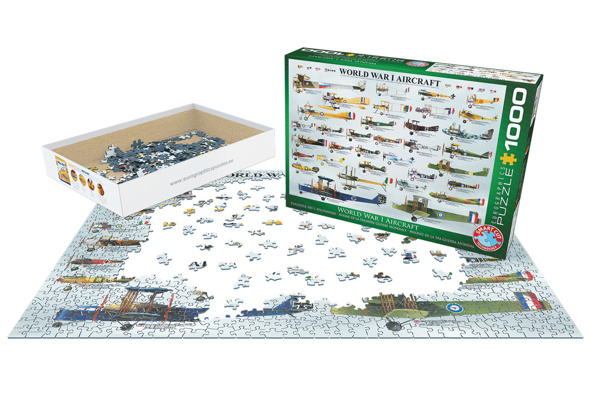 EUROGRAPHICS 6000-0087 Kriegsflugzeuge des 1. Weltkrieges 1000 Teile Puzzle