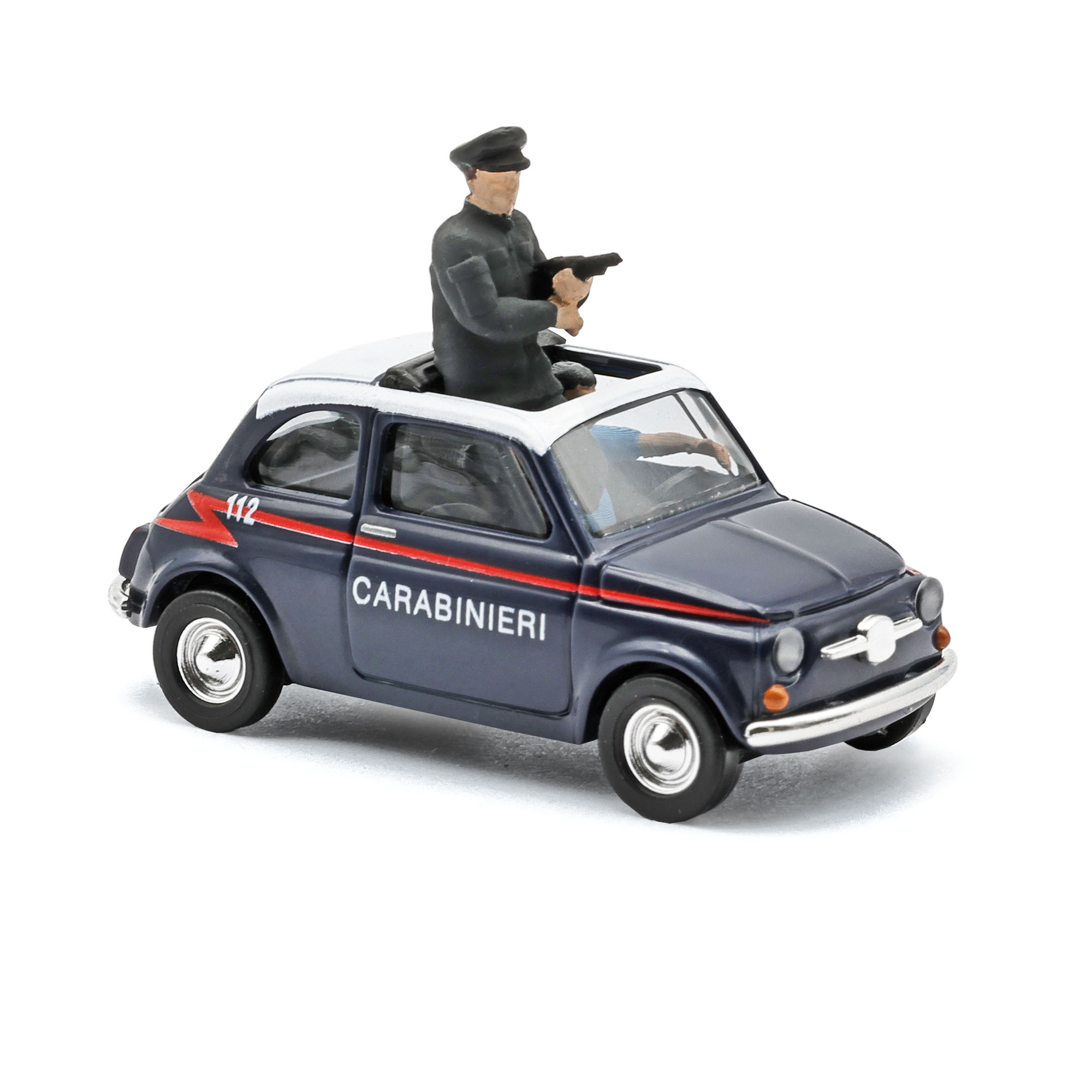 Busch 48738 Fiat 500 Carabinieri 2 Figure
