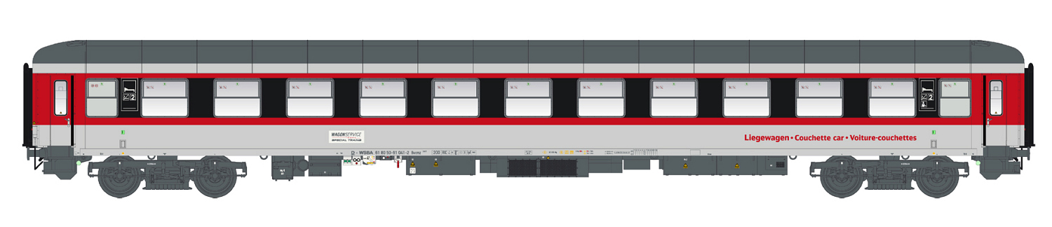 LS Models 58520 Liegewagen Bvcmz 248.5 Wagonservice Ep.VI Spur TT